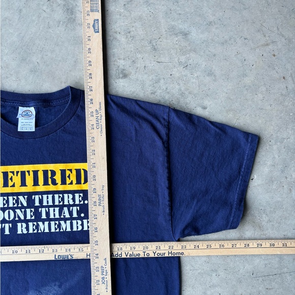 Vintage 90s Funny Retired Tee | Size XL - Picture 4 of 4